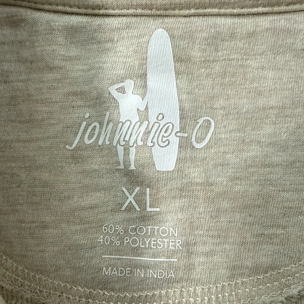Johnnie-O Kennedy 1/2 Zip Pullover Nashville Predators Hockey Oatmeal Size XL